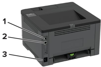 LEXMARK MS331DN - Connexion des cables - 4
