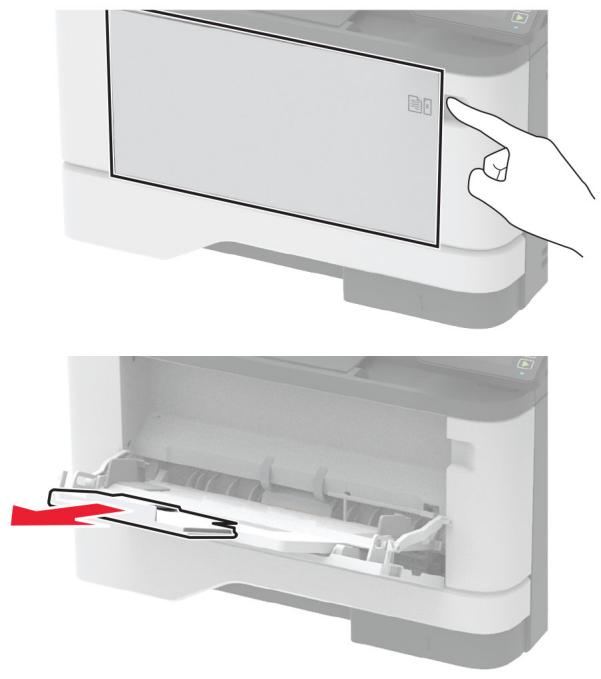LEXMARK MS331DN - Bourrage papier dans le chargeur multifonction - 8