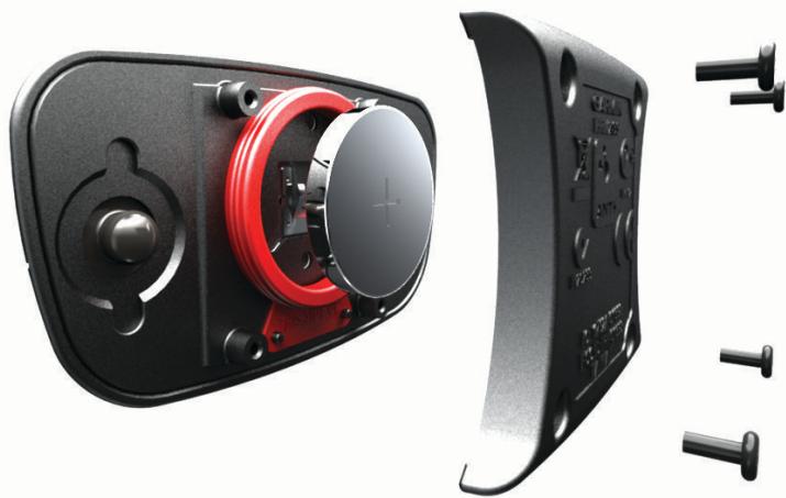 GARMIN 1030 PLUS - Remplacement de la pile du moniteur de fréquence cardiaque - 1
