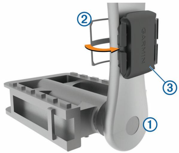 GARMIN 1030 PLUS - Installation du capteur de cadence - 1