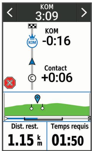 GARMIN 1030 PLUS - Course contre un segment - 1