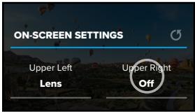 GOPRO MAX - On-Screen Shortcuts - 1