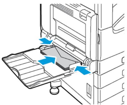 XEROX C7000V - Déplacez les guides de largeur vers les bords du magasin. - 3
