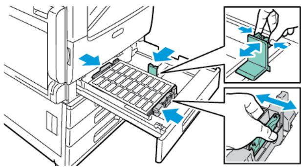XEROX C7000V - Chargez les étiquettes dans le magasin. - 4