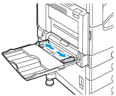 XEROX C7000V - Déplacez les guides de largeur vers les bords du magasin. - 1