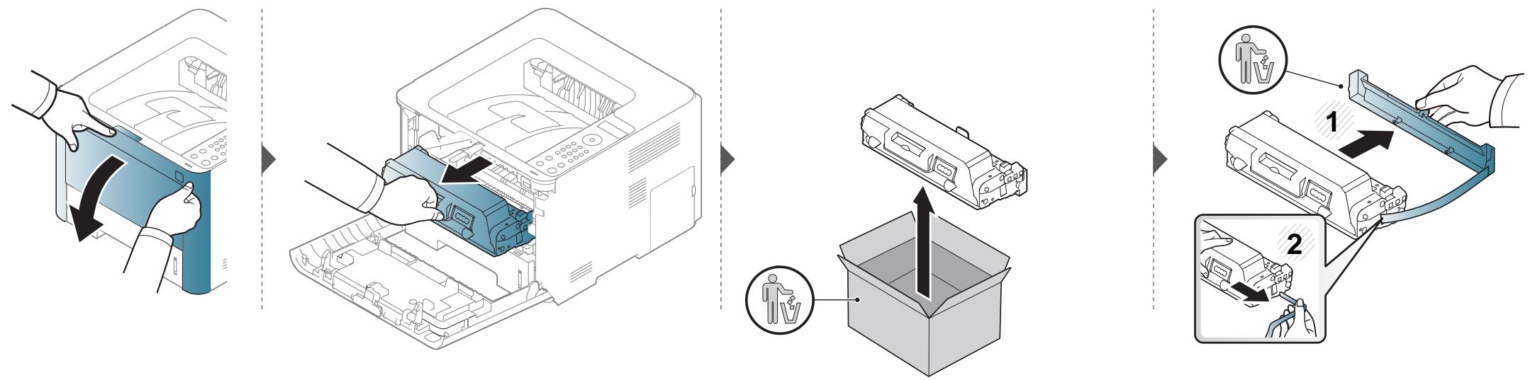 HP SL-M3820ND - Remplacement de la cartouche de toner - 1