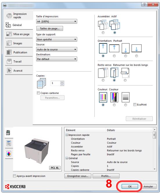 KYOCERA ECOSYS P5026CDW - Enregistrer le format de papier. - 3