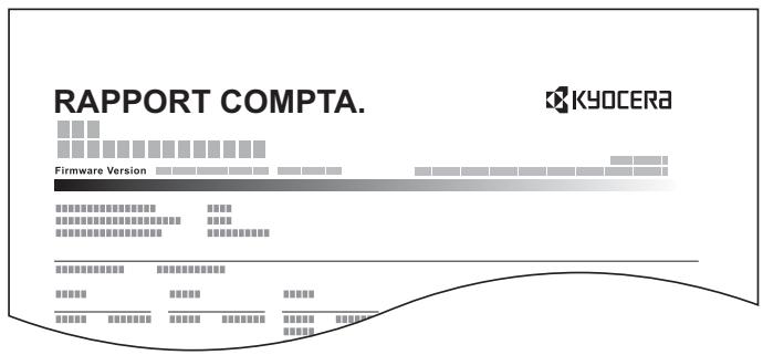KYOCERA ECOSYS P5026CDW - Imprimé rapport compteurs - 1