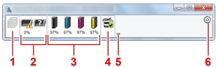 KYOCERA ECOSYS P5026CDW - Aperçu rapide de l'état - 1