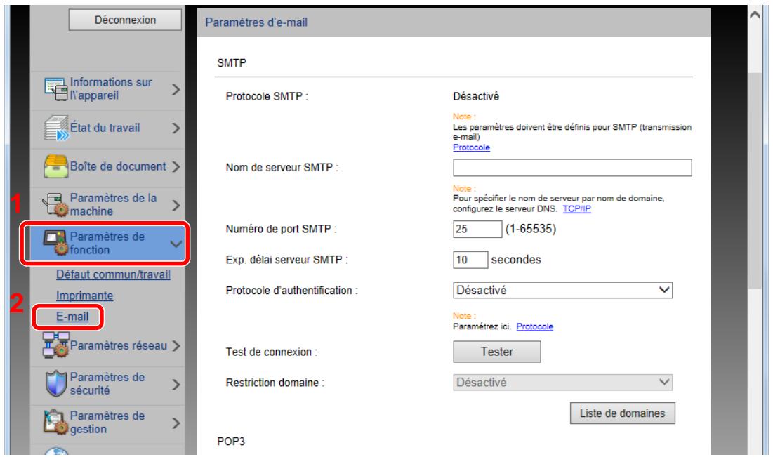KYOCERA ECOSYS P5026CDW - Afficher l'écran. - 1