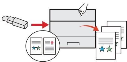 KYOCERA ECOSYS P5026CDW - Utiliser la mémoire USB (mémoire USB) - 1