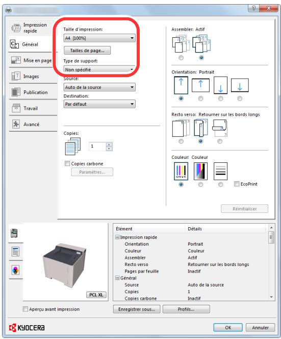 KYOCERA ECOSYS P5026CDW - Configurer les paramètres - 2