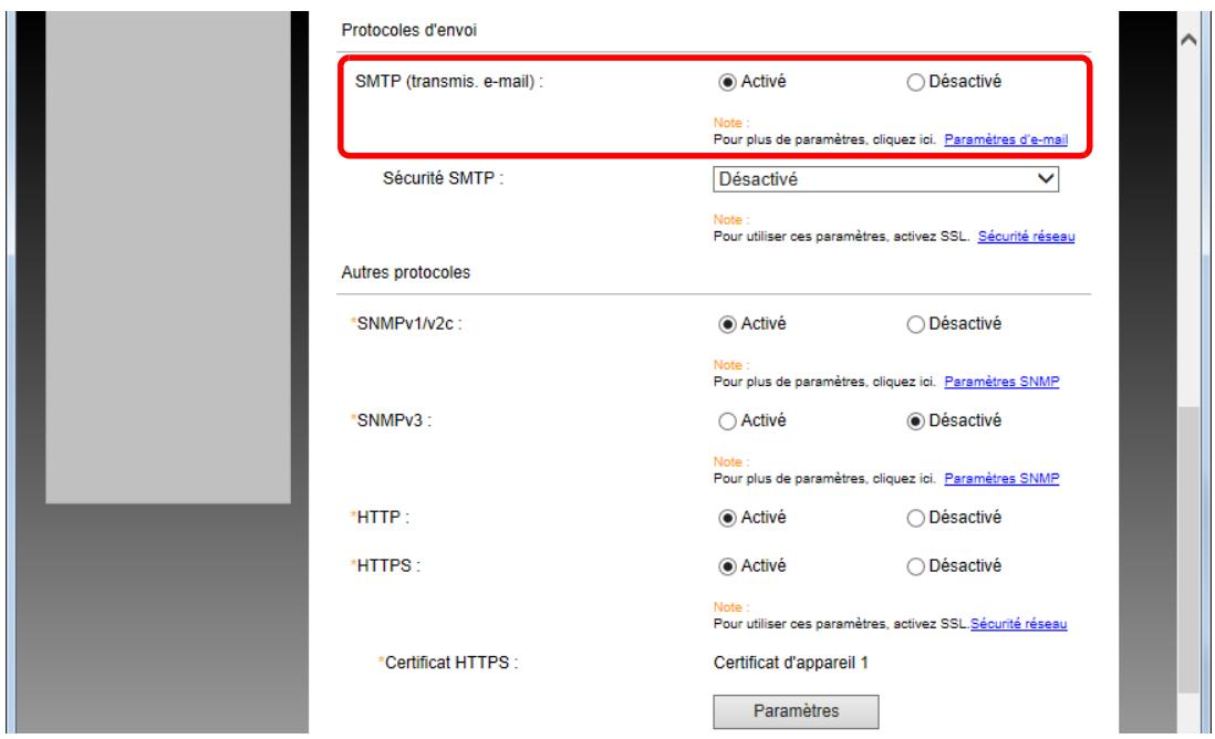 KYOCERA ECOSYS P5026CDW - Configurer les paramètres - 1