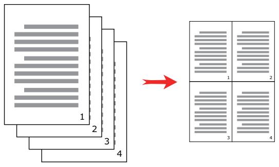 OKI PRO7411WT - IMPRESSION DE PAGES MULTIPLES SUR UNE SEULE FEUILLE (IMPRESSION MULTIPLE) - 1