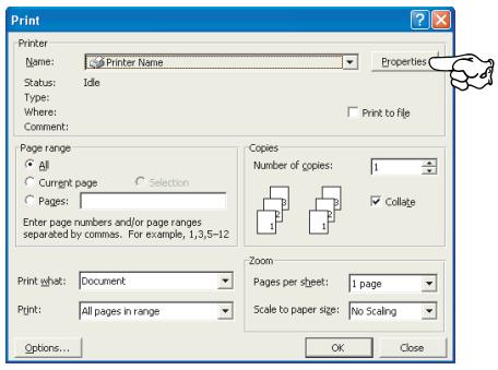 OKI PRO7411WT - PRÉFÉRENCES D'IMPRESSION POUR LES APPLICATIONS WINDOWS - 1