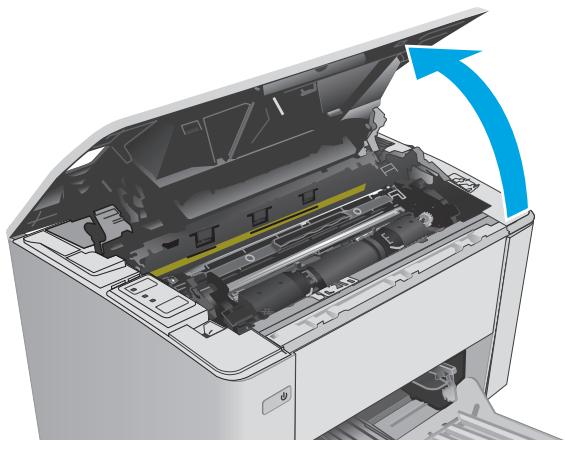 HP M102W - Elimination des bourrages papier dans le bac de sortie - 2