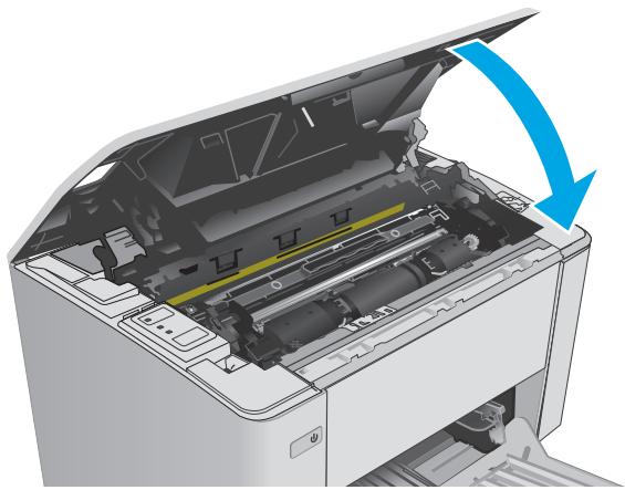 HP M102W - Elimination des bourrages papier dans le bac de sortie - 6