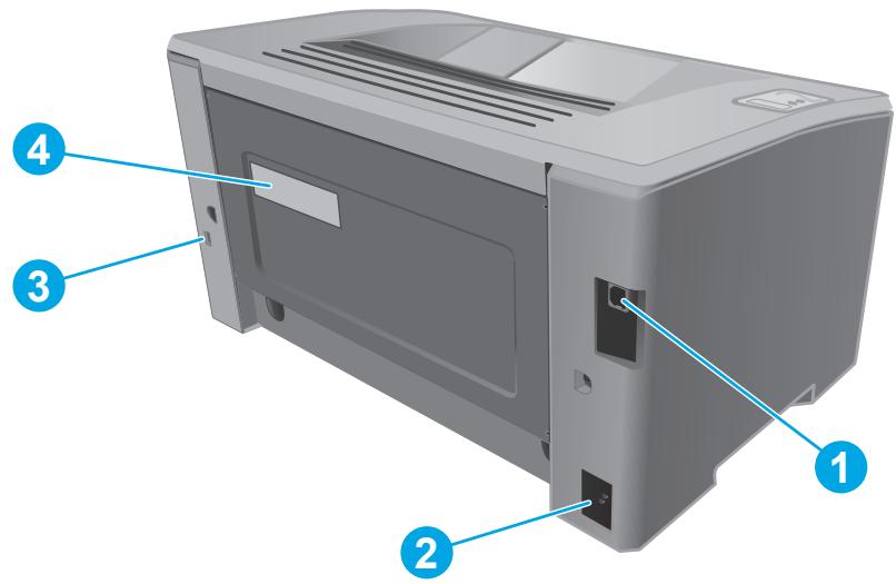 HP M102W - Vue arrêté de l'imprimante - 1