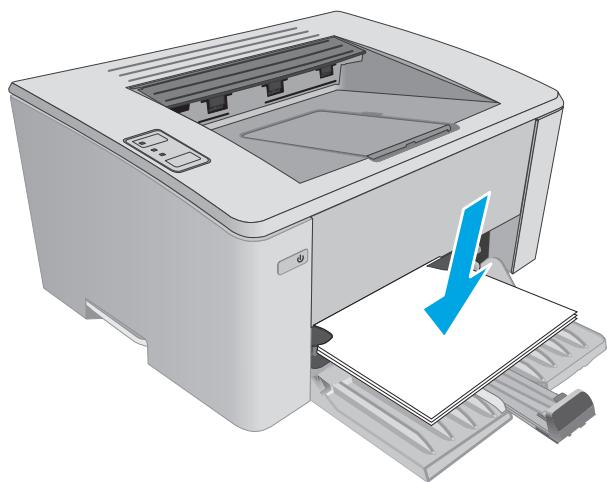 HP M102W - Chargement du papier dans le bac d'alimentation - 4