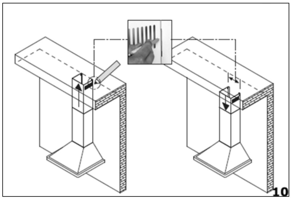 BAUMATIC F70.2BL - Fitting the chimney - 2