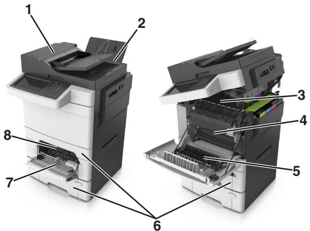 LEXMARK CX517DE - Remarques : - 1