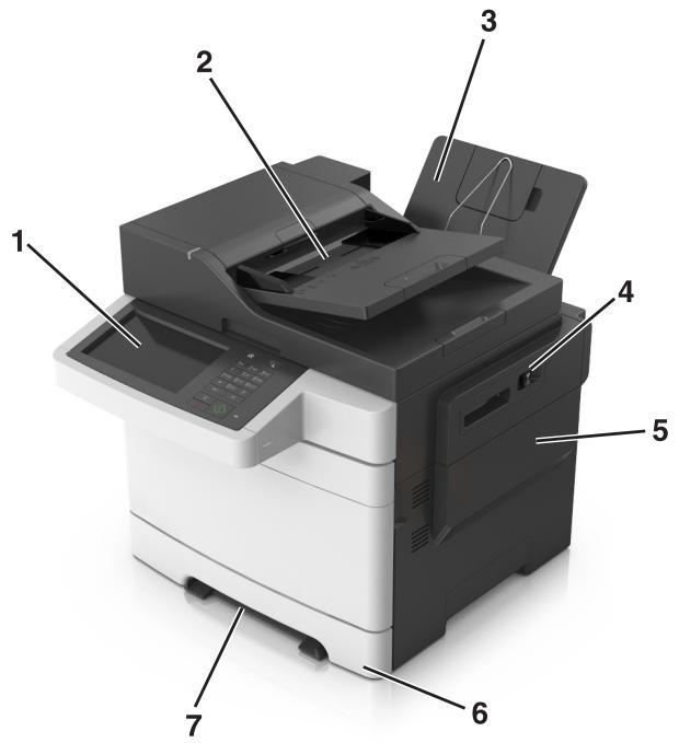 LEXMARK CX517DE - Modèles de base - 1