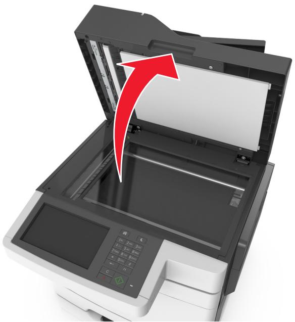LEXMARK CX517DE - Nettoyage de la vitre du scanner - 1