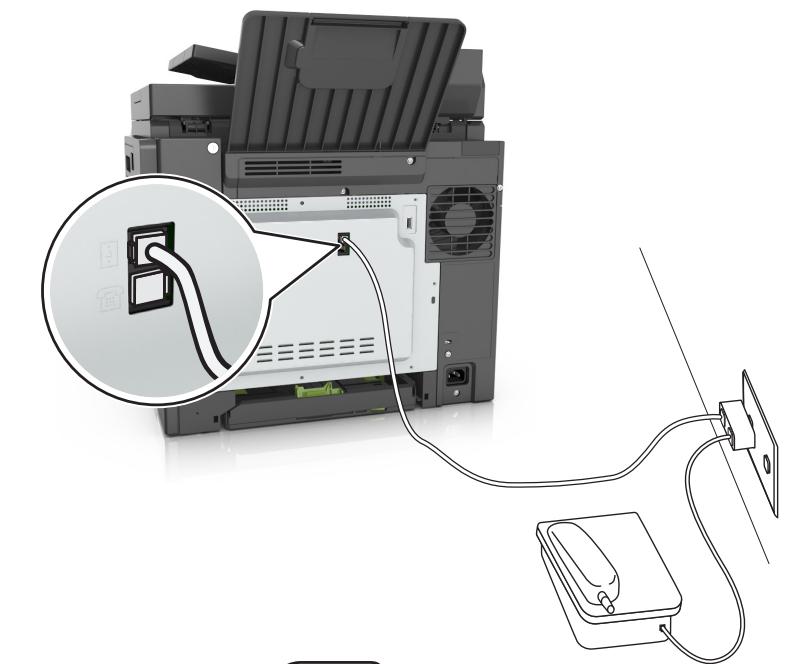 LEXMARK CX517DE - Connexion de l'imprimante à une prise murale non RJ11 - 1