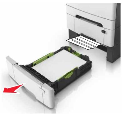 LEXMARK CX517DE - Bourrage papier dans les tiroirs - 1