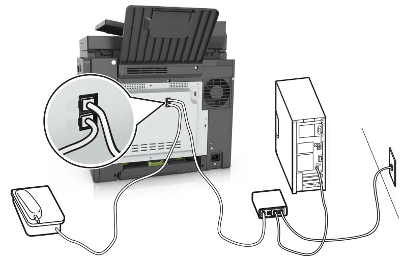 LEXMARK CX517DE - Configuration de la télécopie à l'aide d'un service téléphonique VoIP - 4