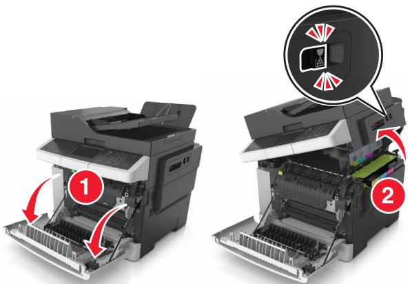 LEXMARK CX517DE - Bourrage papier dans l'unité de fusion - 2