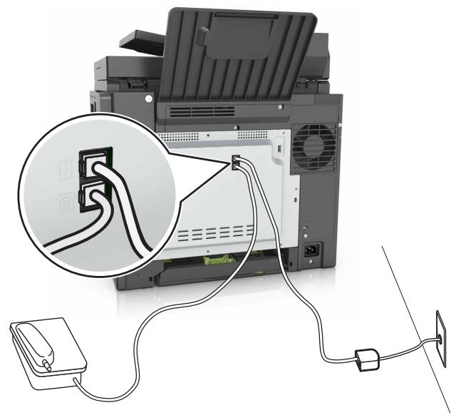 LEXMARK CX517DE - Configuration de la télécopie à l'aide d'une ligne DSL - 4