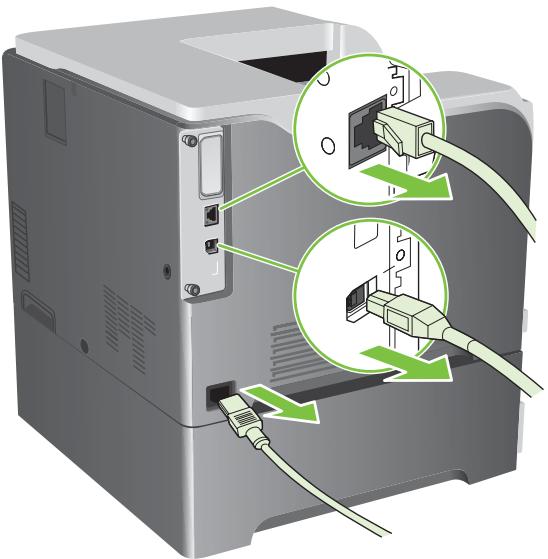HP LASERJET CP3525 - Installation d'une carte de serveur d'impression HP Jetdirect ou EIO ou d'un disque dur EIO - 3
