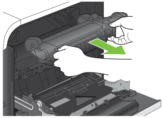HP LASERJET CP3525 - Suppression des bourrages dans la porte droite - 9