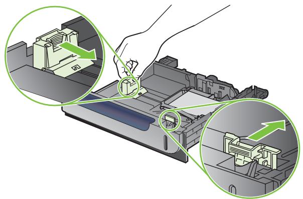 HP LASERJET CP3525 - Chargement de papier de format 10 x 15 cm dans le bac 3 - 6