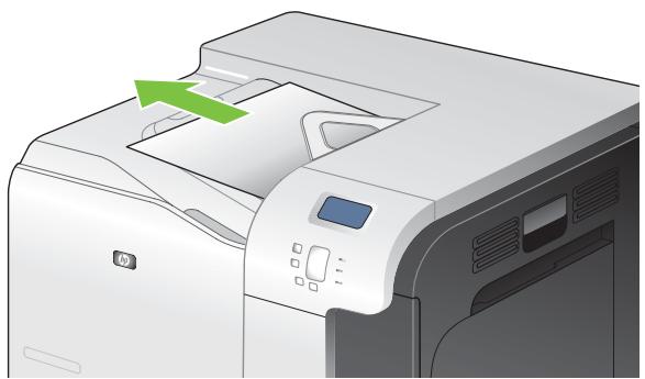 HP LASERJET CP3525 - Suppression des bourrages dans la zone du bac de sortie - 1
