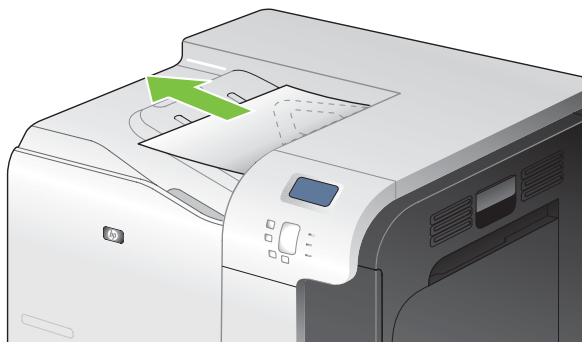 HP LASERJET CP3525 - Suppression des bourrages dans la zone du bac de sortie - 2