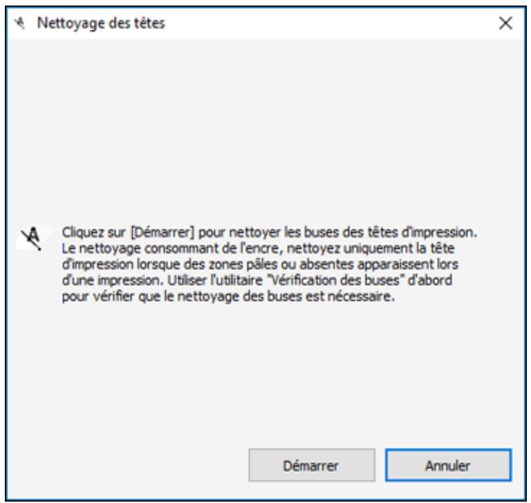 EPSON ET-M1170 - Nettoyage de la tête d'impression en utilisant un utilitaire de l'ordinateur - 1