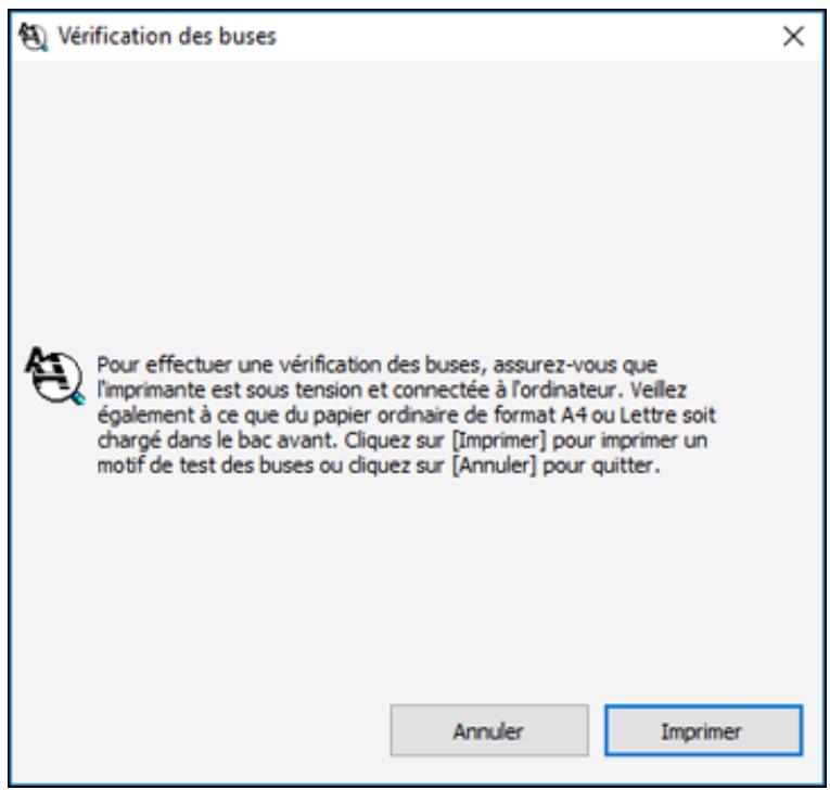 EPSON ET-M1170 - Vérification des buses à l'aide d'un utilitaire de votre ordinateur - 1