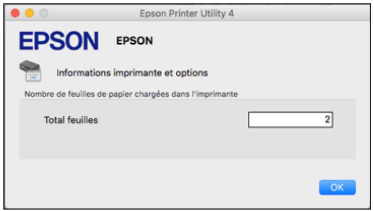 EPSON ET-M1170 - Vérification du compteur de feuilles - mac - 1