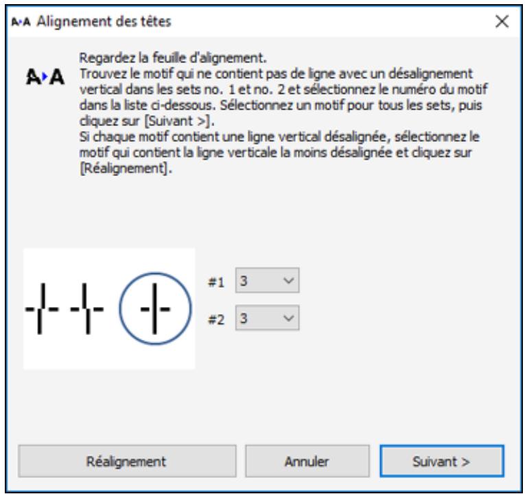 EPSON ET-M1170 - Alignment de la tête d'impression au moyen d'un utilisation de l'ordinateur - 1