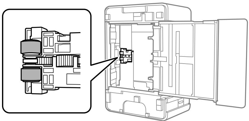 EPSON ET-M1170 - Nettoyage des rouleaux de guidage du papier - 4