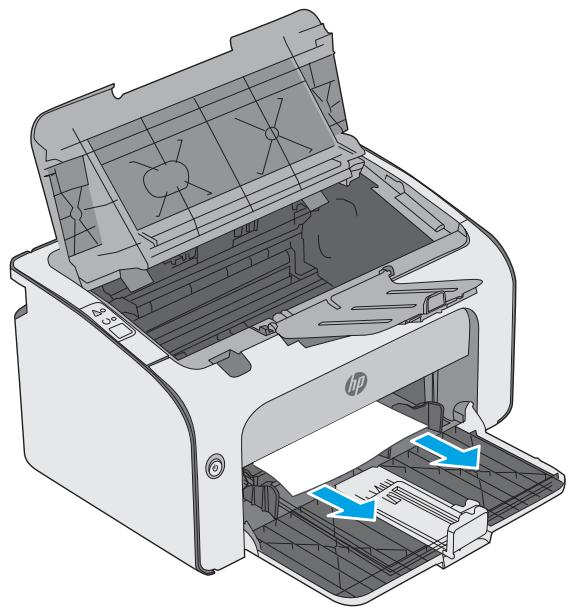 HP M12A - Éliminer les bourrages du bac d'alimentation - 4