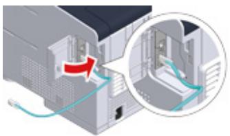 OKI C542DN - Connexion d'un câble du réseau local - 5