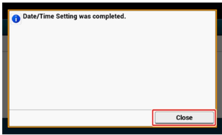 OKI C542DN - Réglage de la date et de l'heure - 9
