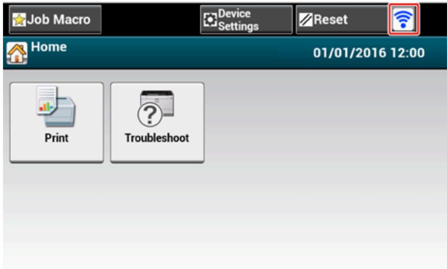 OKI C542DN - Sélection d'un point d'accès du réseau local sans fil depuis le volet de l'opérateur pour la connexion - 17