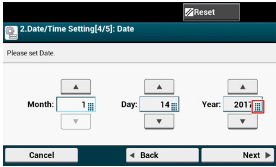 OKI C542DN - Réglage de la date et de l'heure - 6