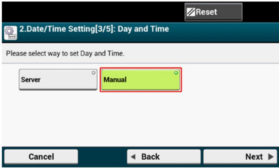 OKI C542DN - Réglage de la date et de l'heure - 5