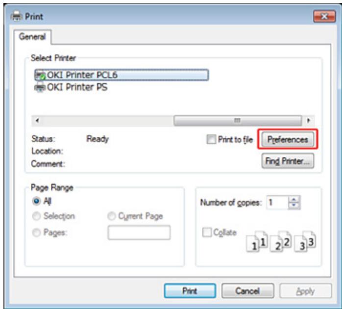 OKI C542DN - Pour le pilote d'imprimante PCL windows - 1