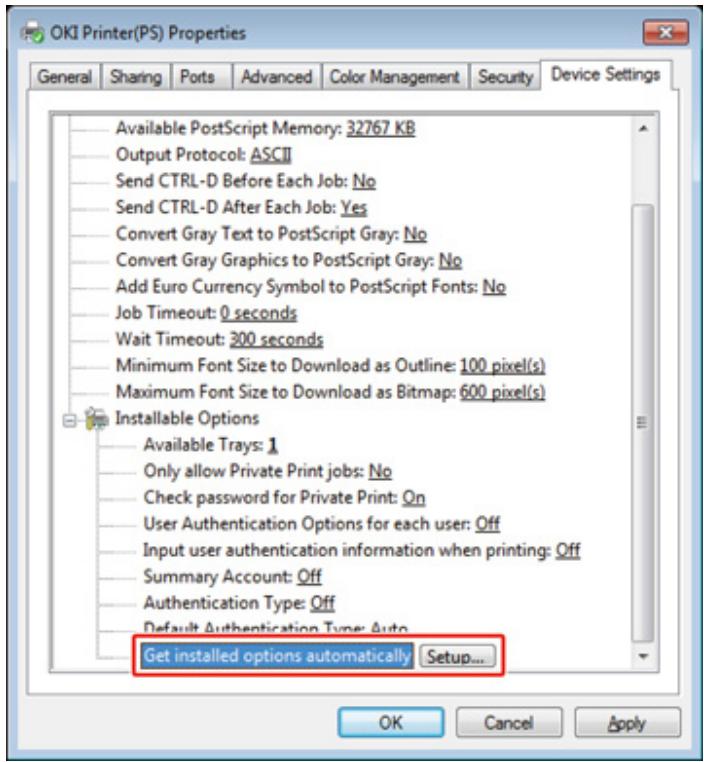 OKI C542DN - Configuration du pilote d'imprimante - 3